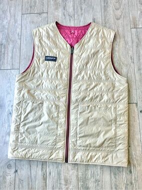 Adidas Spezial Reversible Red & Beige Liner Men’s Gilet Vest Large